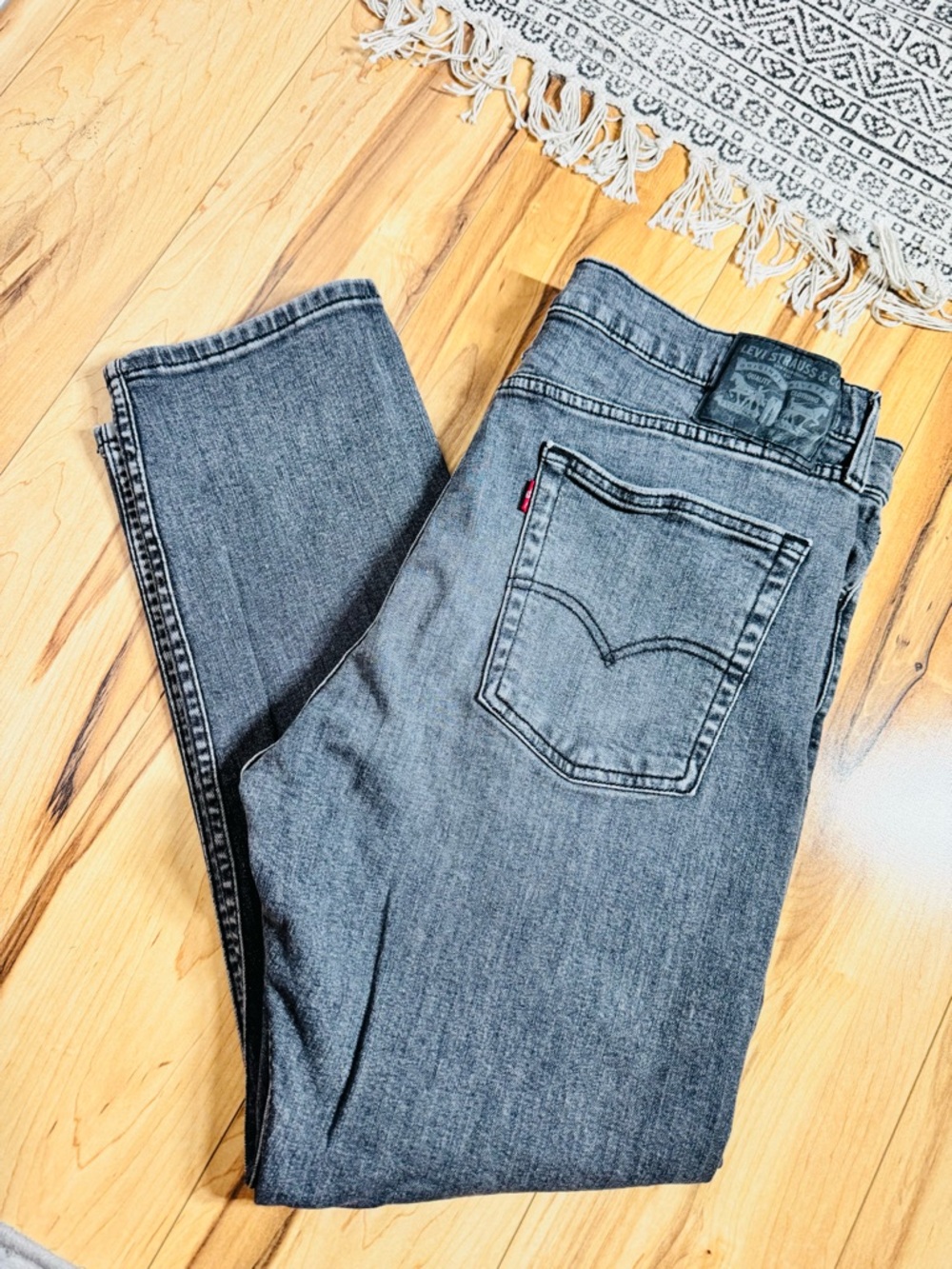 Levi's 510 Washed Gray Denim Jeans